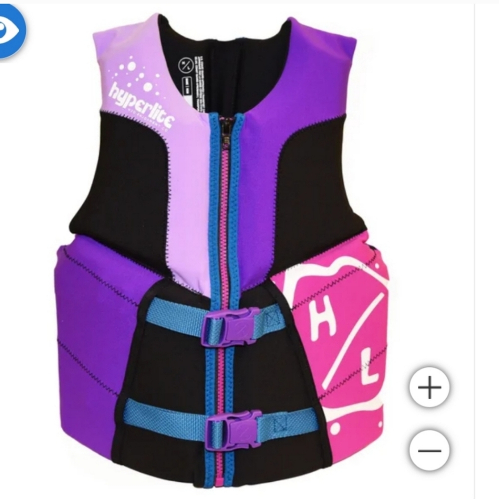 Hyperlite youth Life Vest Kids Large 55lbs to 88 lbs, new